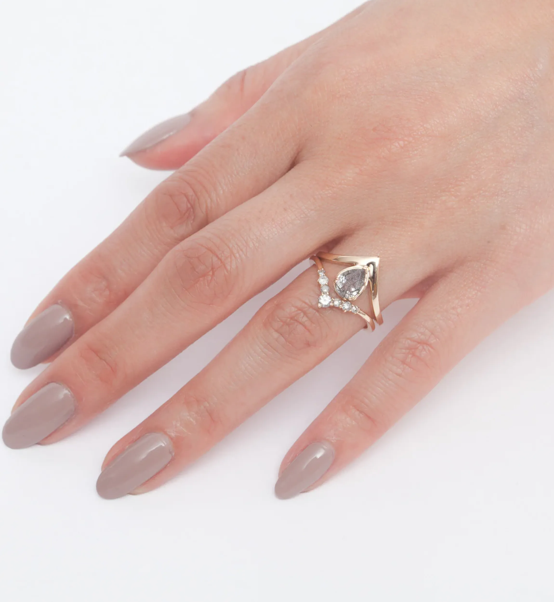 Grey Diamond Celestine Tiara Band