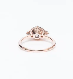 Grey Diamond Hazeline Three Stone Ring