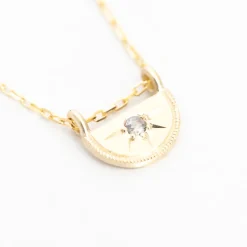 Half Moon Luna Pendant Necklace