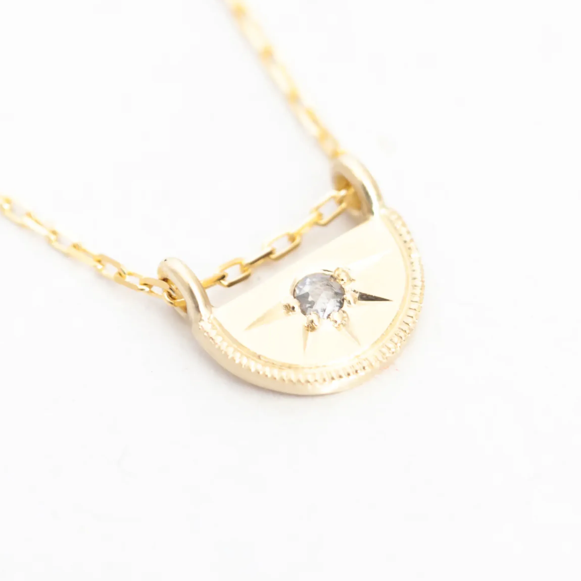 Half Moon Luna Pendant Necklace