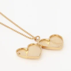 Heart Locket Long Chain Necklace