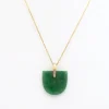 Jadeite Brevity Pavé Pendant Necklace
