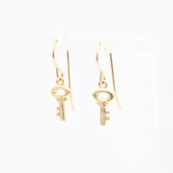 Key Charm Earrings
