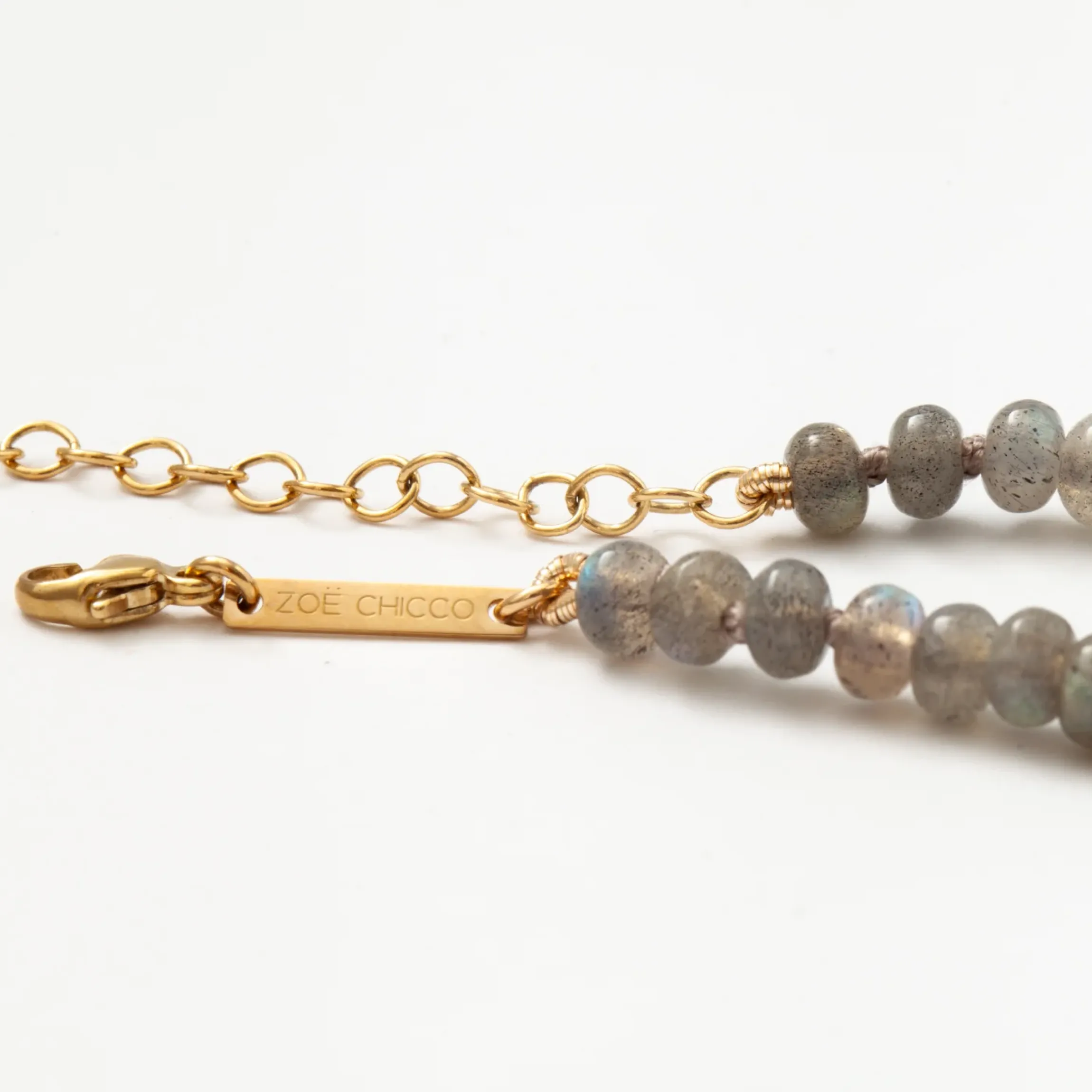 Labradorite Rondelle Bead Necklace