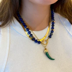 Lapis Beaded Necklace