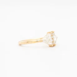 Large Vintage Diamond Triangle Ring