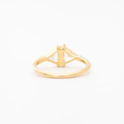 Large Vintage Diamond Triangle Ring