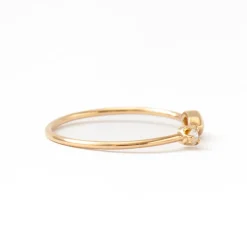 Marquise & Round Diamond Thin Band Ring