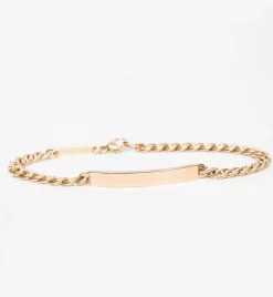 Medium Curb Chain ID Bracelet
