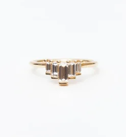 Medium Five Baguette Diamond Ring