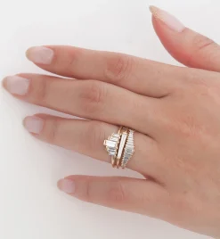 Medium Five Baguette Diamond Ring