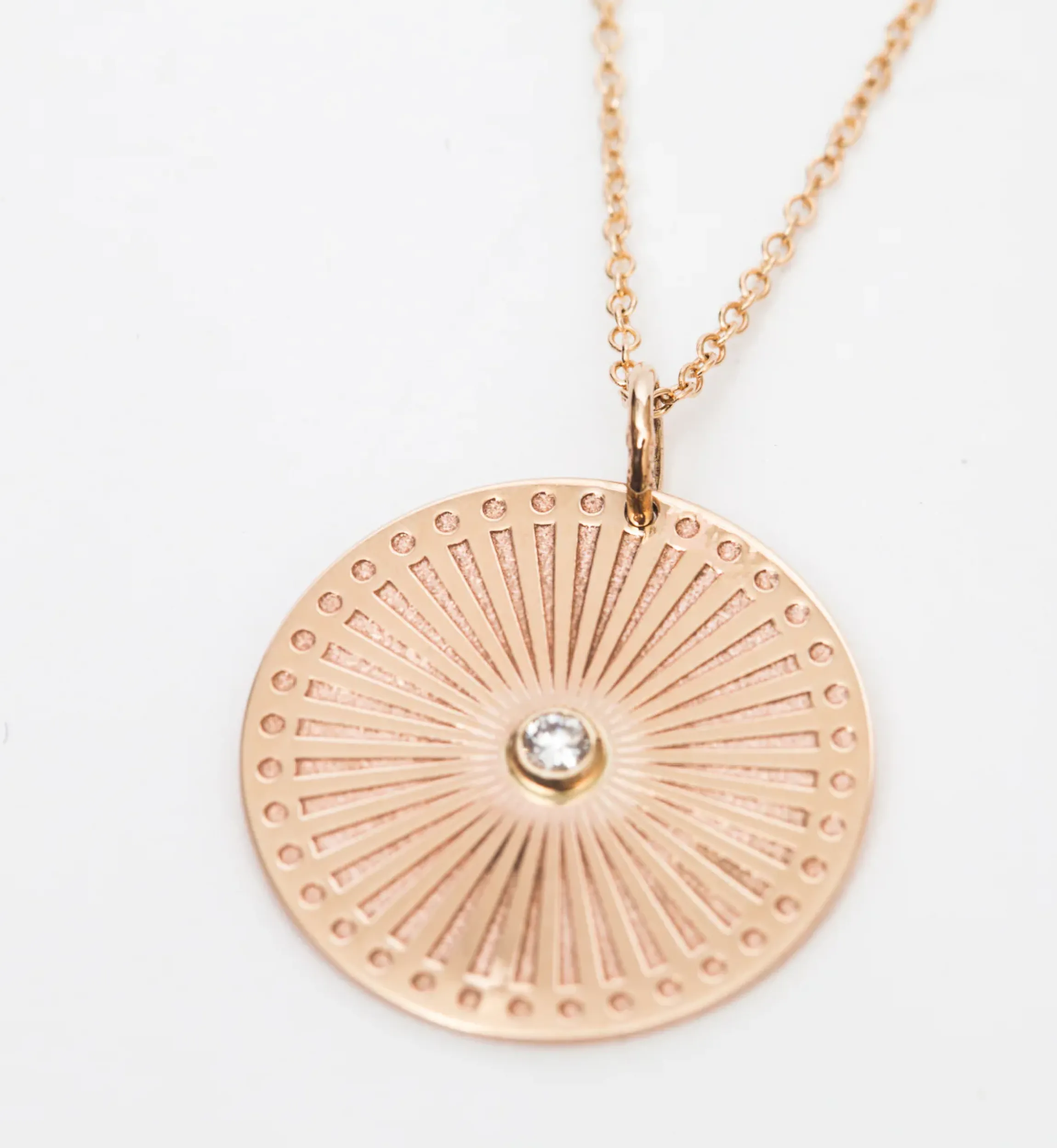 Medium Sunbeam Medallion Necklace