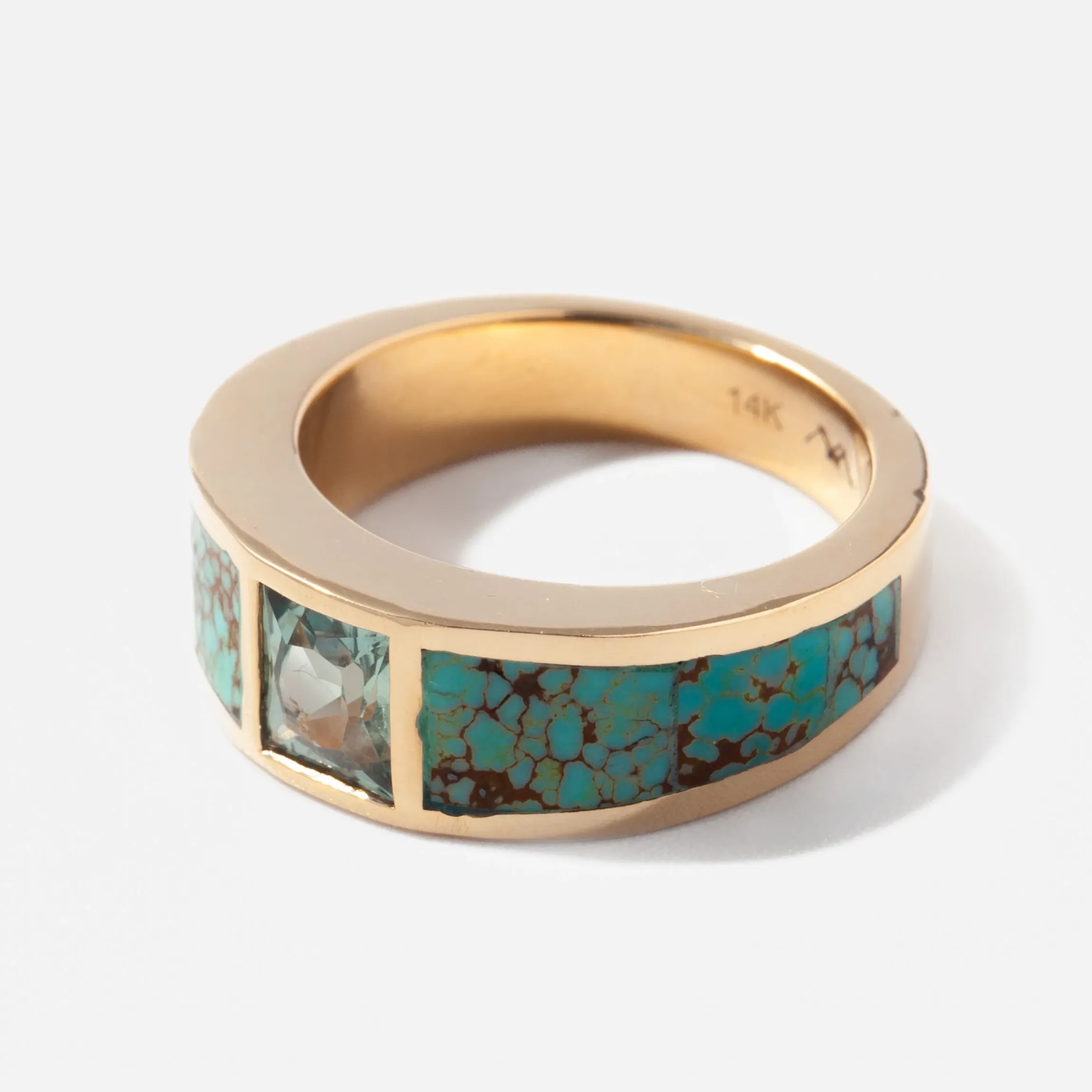 Meri Montana Sapphire & Turquoise Inlay Band