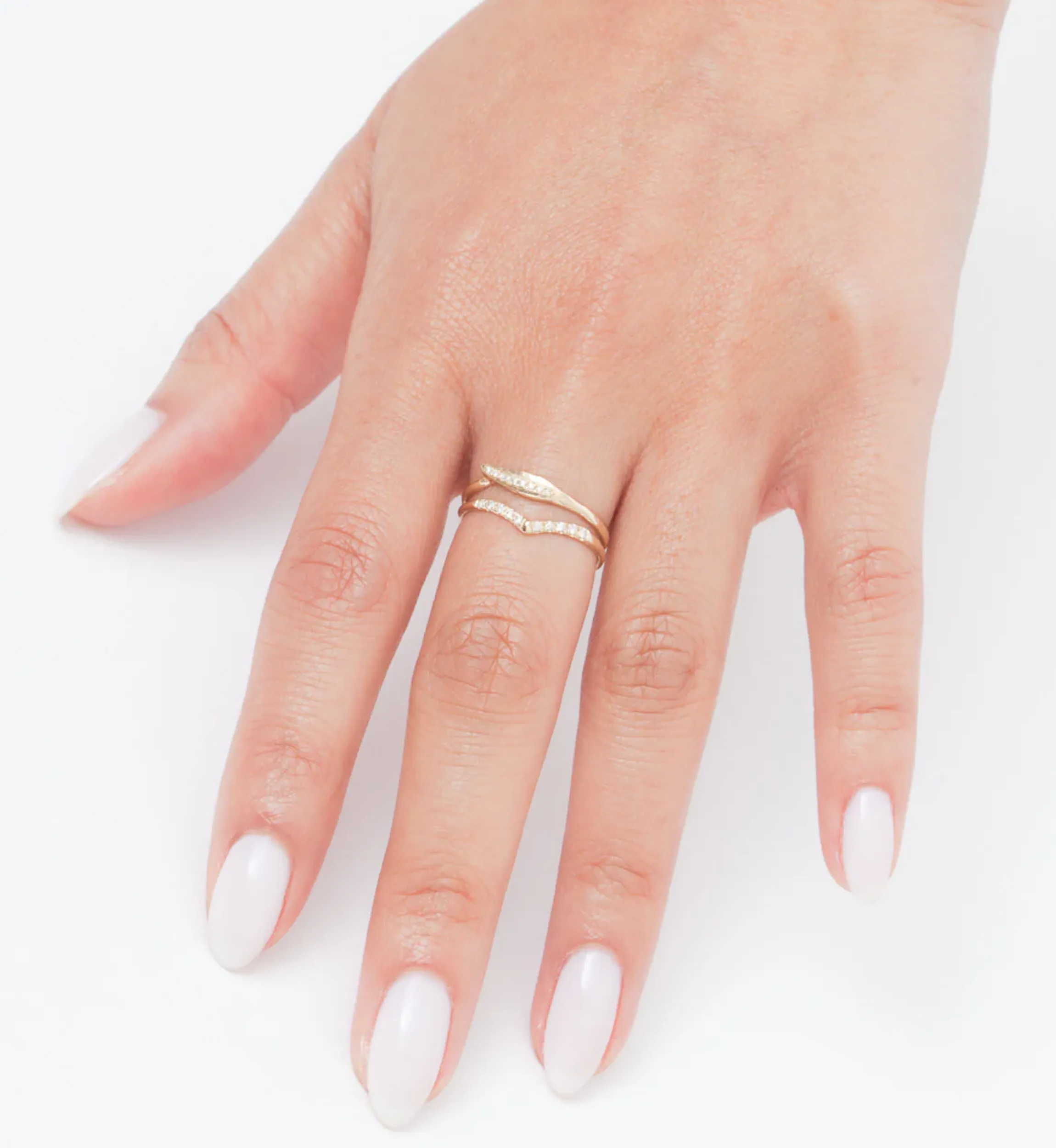 Mini Beak Diamond Ring