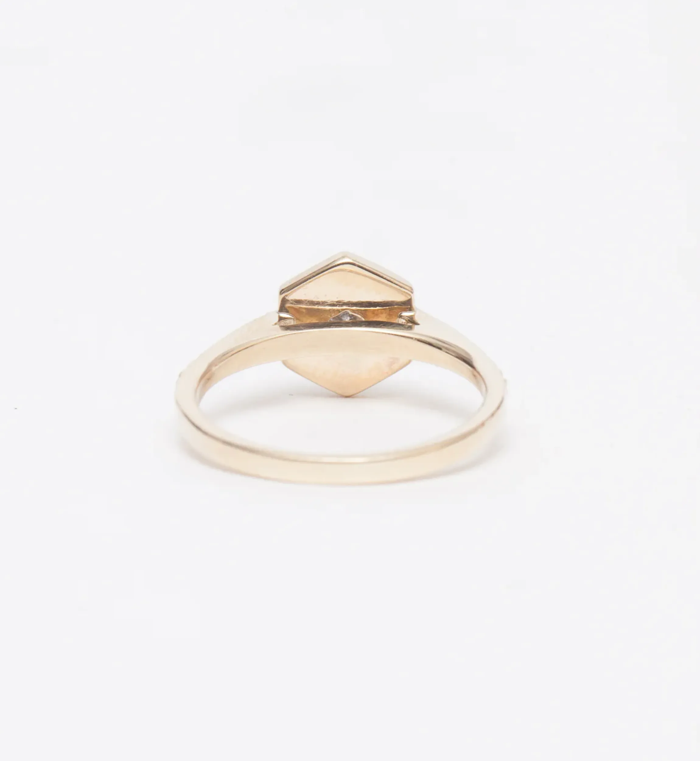 Mini Hex Engagement Ring