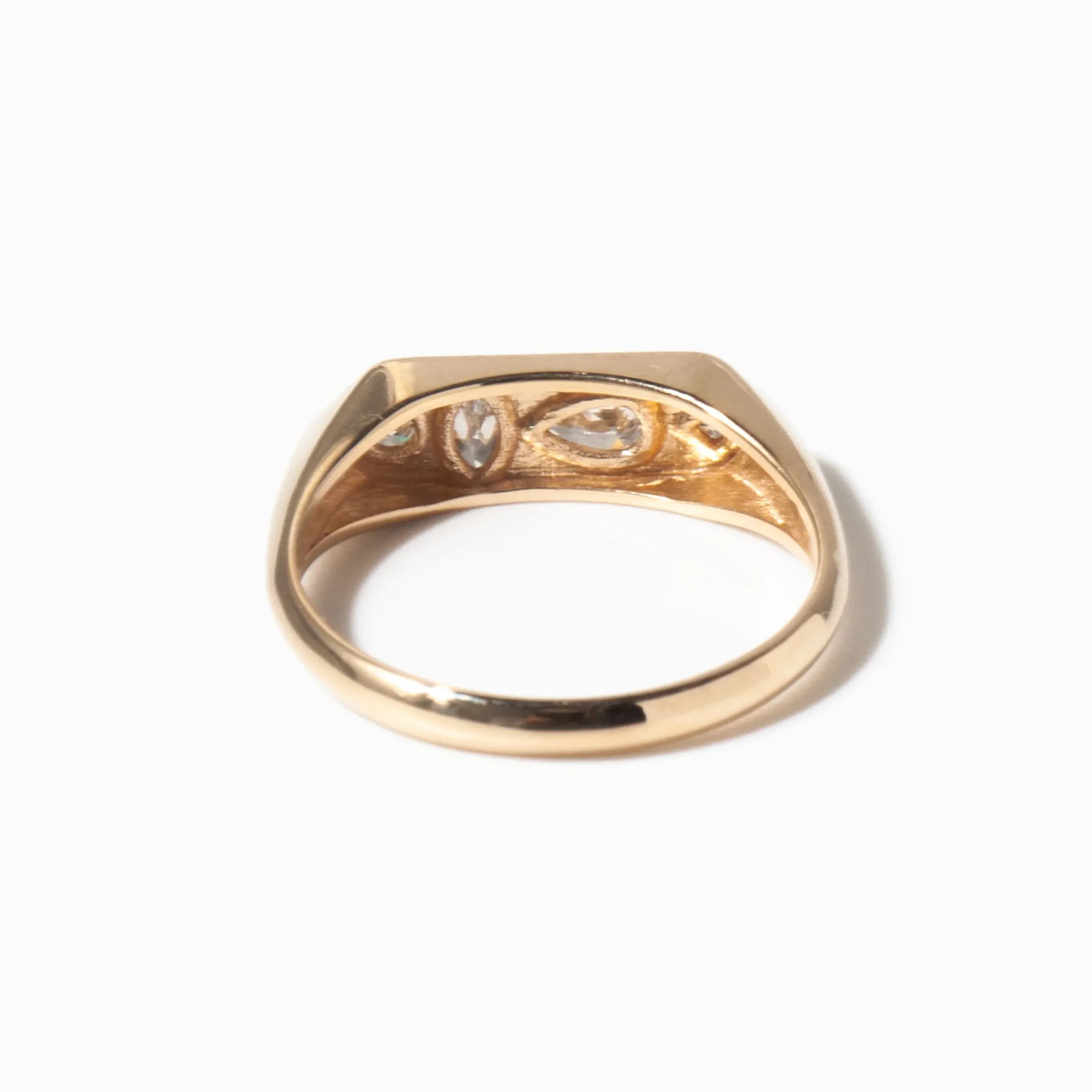 Mosaic Bar Signet Ring