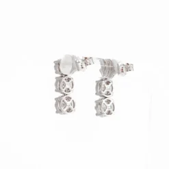 Mosaic Diamond Three-Drop Studs