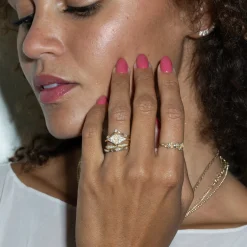 Moss & Clover on Sleeping Petal Garden Ring