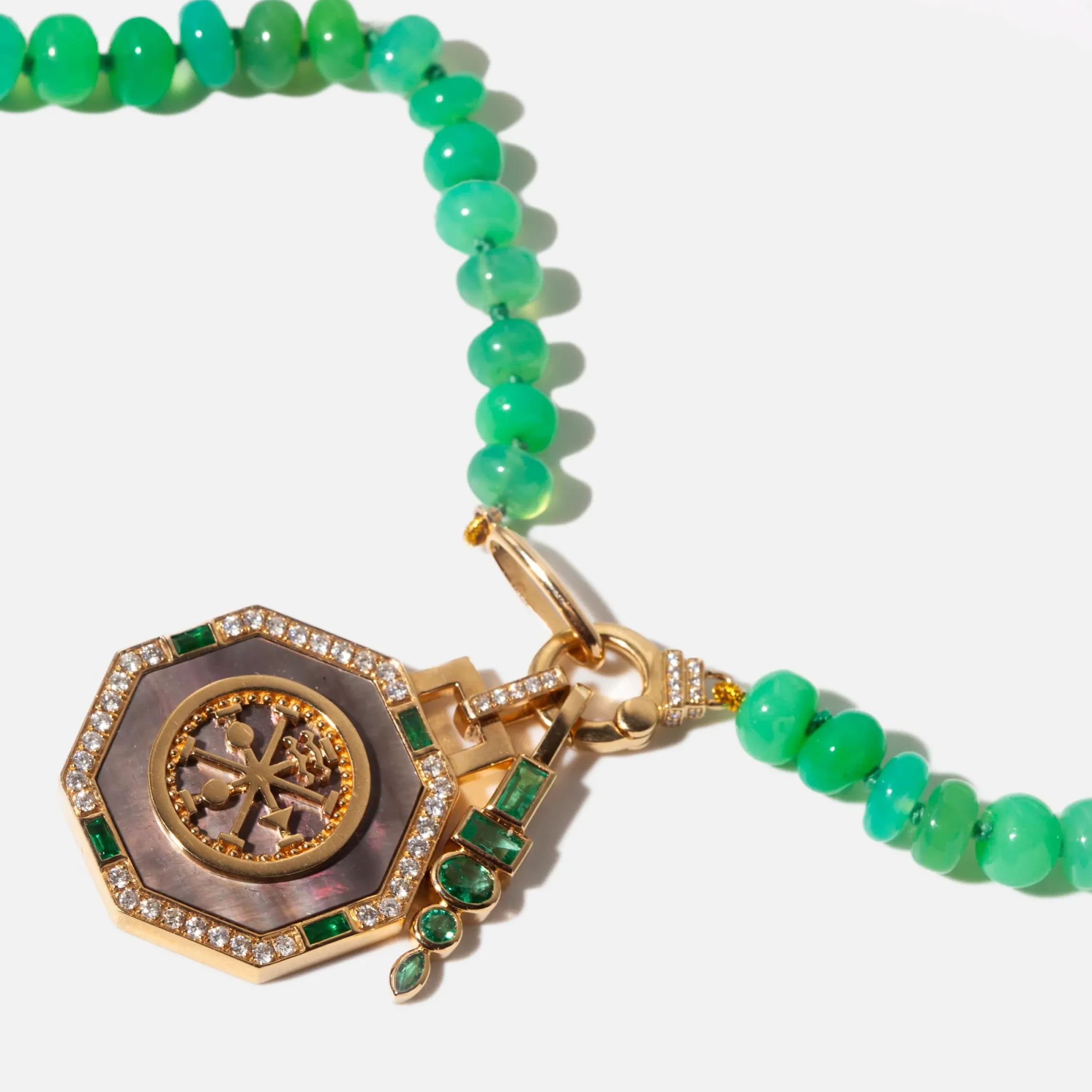 Octagonal Ruota Wheel Pendant