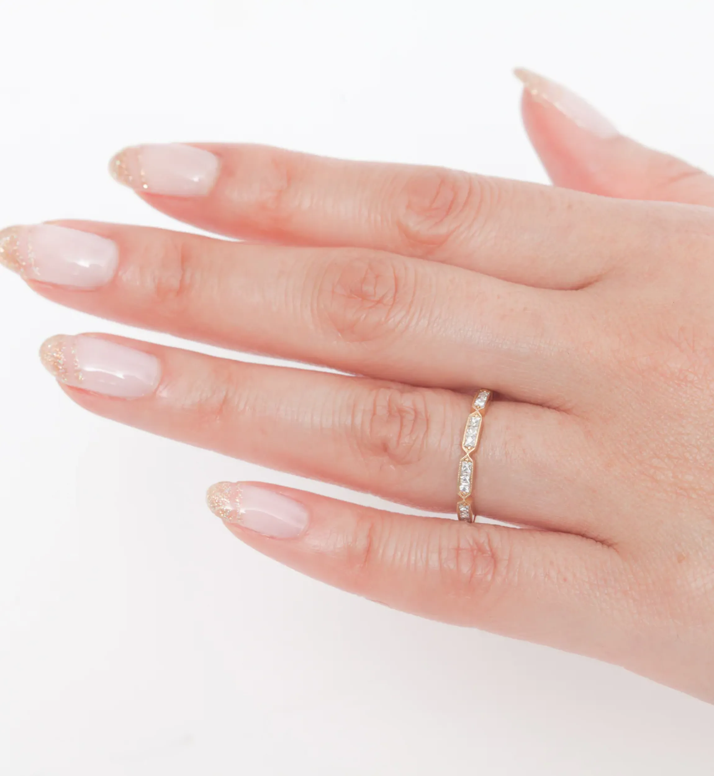 Olivia French-Cut Diamond Band