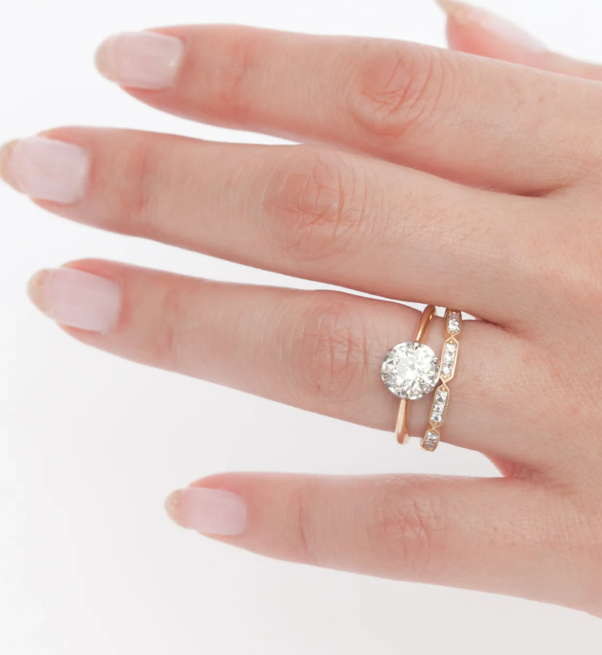 Olivia French-Cut Diamond Band