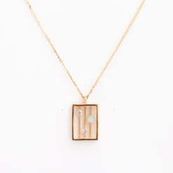 Opal & Diamond Drift Necklace