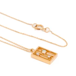 Opal & Diamond Drift Necklace