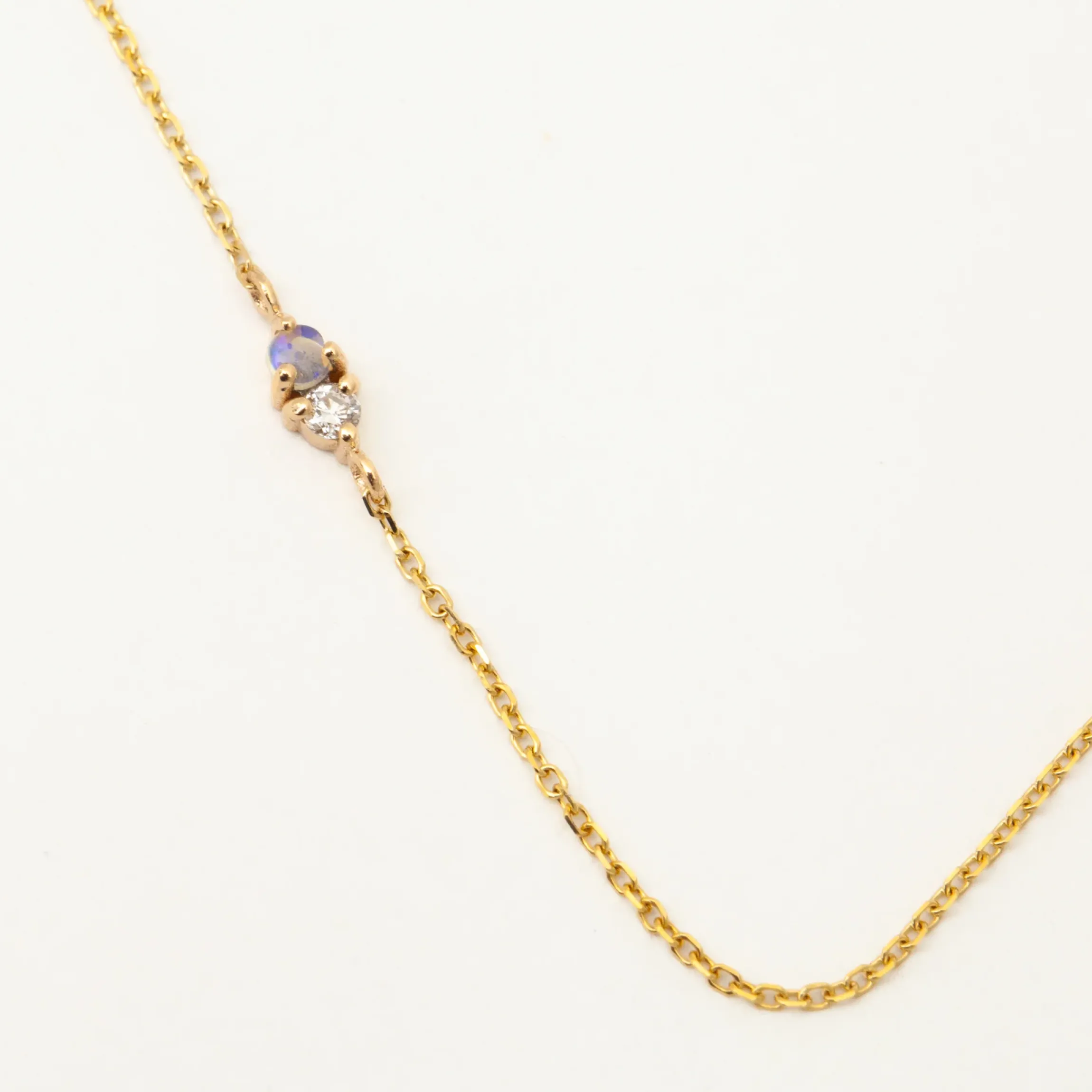 Opal & Diamond Two-Step Bracelet