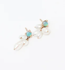 Opal and Pearl Cloudburst Earrings