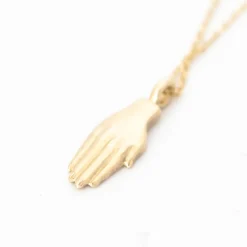 Open Hand Mini Pendant Necklace