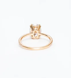 Oval Eleonore Delicate Pavé Ring