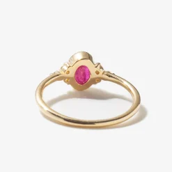 Oval Ruby Cluster Ring