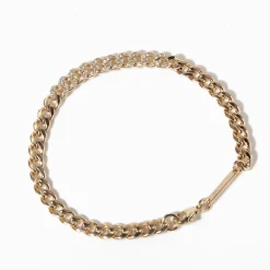 Pavé Link Medium Curb Chain Bracelet