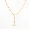 Pavé Toggle Lariat Necklace