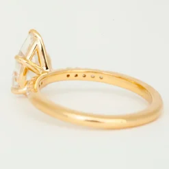 Pear Diamond Pavé Vault Ring