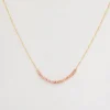 Pink Pearl Arc Necklace