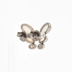 Rainbow Moonstone, Ethiopian Opal, & White Zircon Taper Earrings