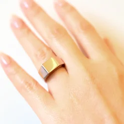 Rose Gold Cut Out Pedestal Ring