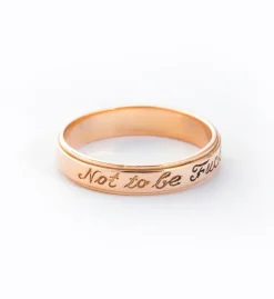 Rose Gold Not To Be... Ring, 7.75