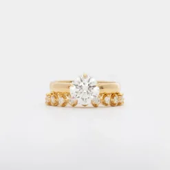 Round Diamond Collet Eternity Band