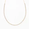 Round Diamond Half Riviera Necklace