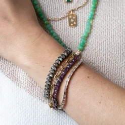 Ruby Mini Tile Tennis Bracelet