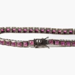 Ruby Mini Tile Tennis Bracelet