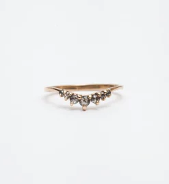 Salt & Pepper Diamond Beacen Ring