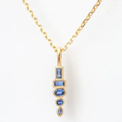 Sapphire Monroe Totem Pendant Necklace