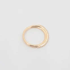 Small Demi-Pavé Current Ring