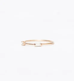 Spaced Baguette and Round Diamond Ring