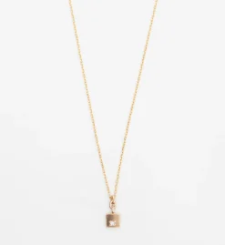 Square Diamond Mirror Pendant