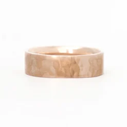 Square 6mm Hammered Band