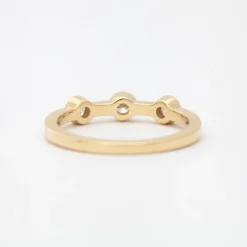 Three Stone White Diamond Theia Ring